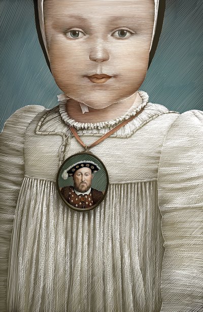 Henry VIII, 2014 (scratchboard, colorisé numériquement) - Scott McKowen
