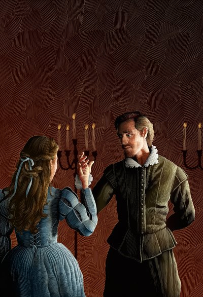 Shakespeare in Love, 2017 (planche à gratter, colorisée numériquement) - Scott McKowen