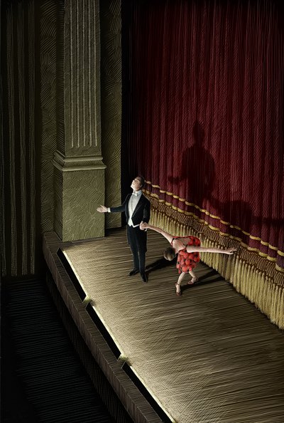 La famille royale, 2015 (planche à gratter, colorisée numériquement) - Scott McKowen