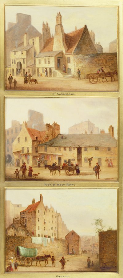 Canongate, pied de West Port et Calton, détail d