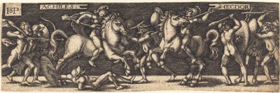 Achille et Hector - Sebald Beham