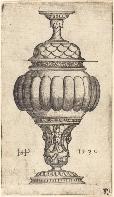 Double gobelet avec décorations ovales - Sebald Beham