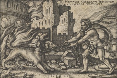 Hercule capturant Cerbère, des Travaux d
