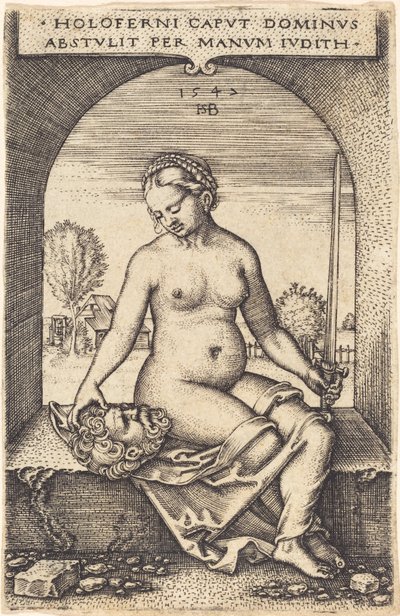 Judith assise à une fenêtre - Sebald Beham