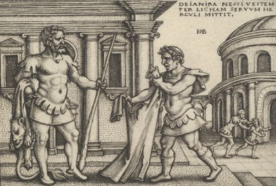 Lichas apportant le vêtement de Nessus à Hercule, des Travaux d