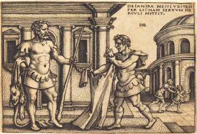 Lycus apportant le vêtement de Nessus à Hercule - Sebald Beham