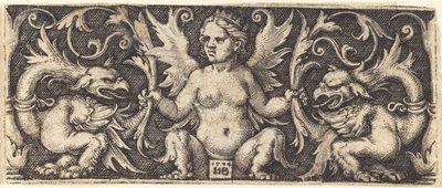 Ornement avec démon féminin - Sebald Beham