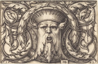 Ornement avec un masque - Sebald Beham