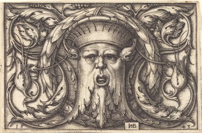 Ornement avec un masque - Sebald Beham