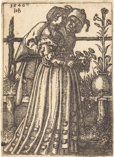 La dame et le fou - Sebald Beham