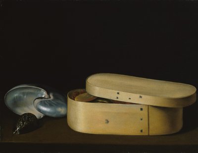 Nature morte avec coquillages et une boîte en bois, fin des années 1620 - Sebastian Stoskopff