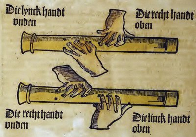Duo de flûtes à bec (de Musica getutscht par Sebastianus Virdung) - Sebastian Virdung