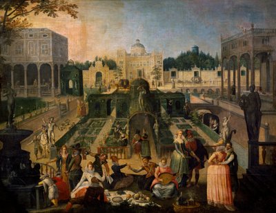 Un festin dans le parc du duc de Mantoue, vers 1595 - Sebastian Vrancx