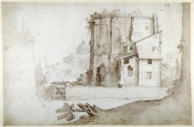 Ruines sur le Celio avec l