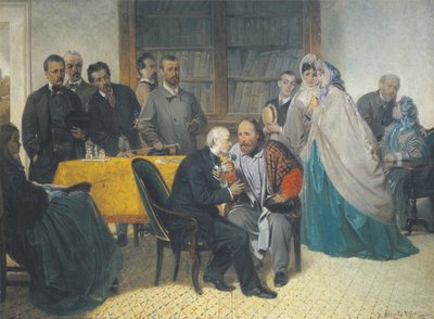Giuseppe Garibaldi rend visite à Alessandro Manzoni le 15 mars 1862 - Sebastiano de Albertis