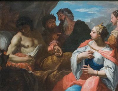 Antiochus visité par le médecin en présence de Séleucus et Stratonice - Sebastiano Ricci