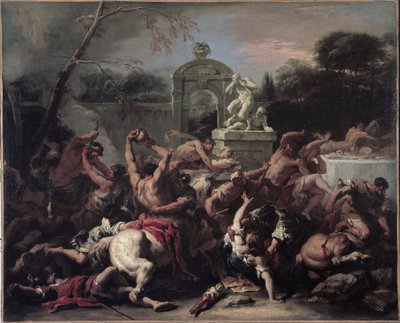 Les Lapithes et les Centaures - Sebastiano Ricci