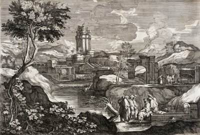 Paysage avec Joseph en Égypte - Sébastien Bourdon