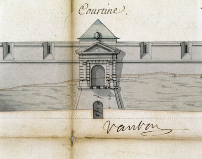 Fortifications Courtine par Vauban - Sebastien Le Prestre de Vauban