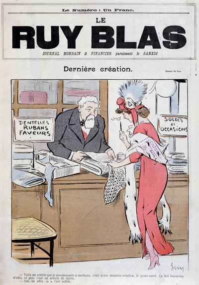 Marianne et Poincaré - par Sim, dans « Ruy Blas » du 20/01/1912 - Sem