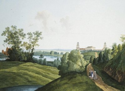 Paysage avec une ferme dans le parc de Tsarskoye Selo - Semen Fedorovich Shchedrin