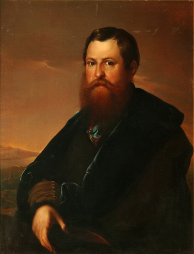 Portrait du marchand Piotr Semionovitch Sapojnikov - Sergey Konstantinovich Zaryanko