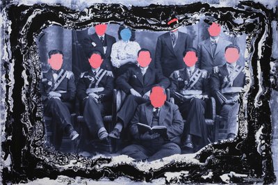 uncomon gathering of free maisons, 2019 (mixed media) - Sergis Adamos