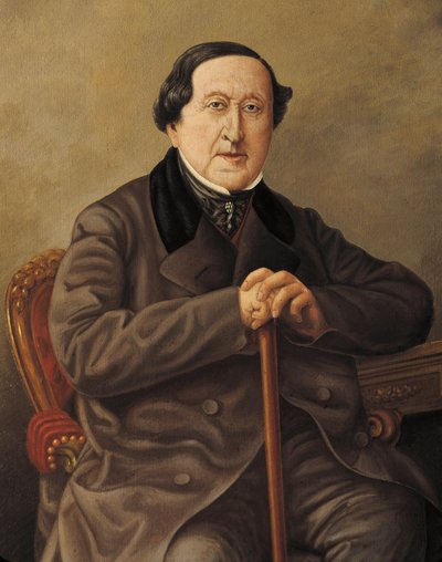 Portrait du compositeur italien Gioacchino Rossini - Severini Severini