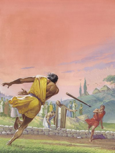 Romulus et Remus (gouache sur papier) - Severino Baraldi