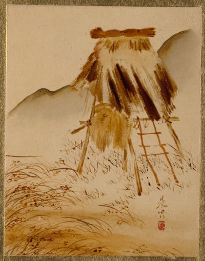 Cadre de séchage du riz - Shibata Zeshin