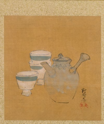 Théière et tasses - Shibata Zeshin