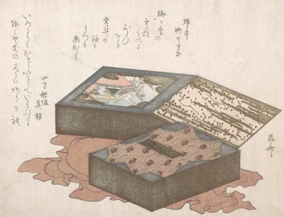 Gâteaux dans une boîte avec tissu d