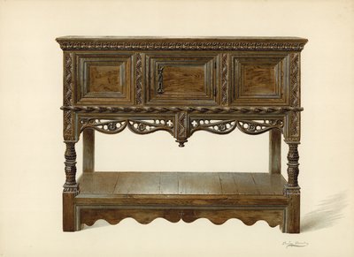 Crédence, en possession de E A Barry (chromolithographie) - Shirley Charles Llewellyn Slocombe