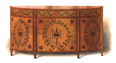 Commode en Bois de Satin - Shirley Charles Llewellyn Slocombe