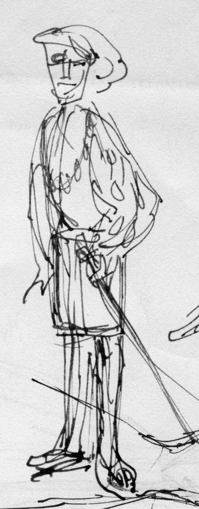 Homme en costume d