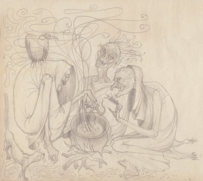 Trois sorcières, vers 1950 - Shirley Markham
