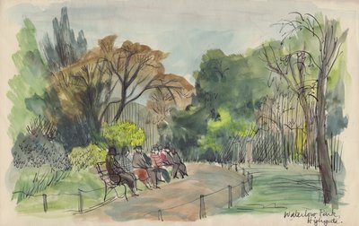 Waterlow Park, Highgate, vers 1950 - Shirley Markham