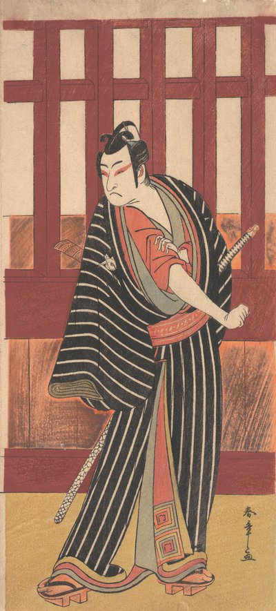 Le deuxième Ishikawa Monosuke dans le rôle de Karigane Bunshichi, 1782 - Shunsho