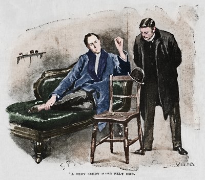 Un chapeau de feutre très usé, 1892 - Sidney Paget