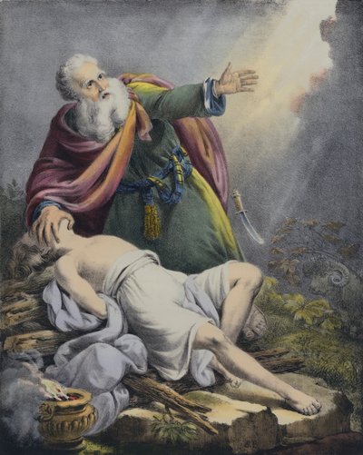 Abraham offrant son fils Isaac - Siegfried Detler Bendixen