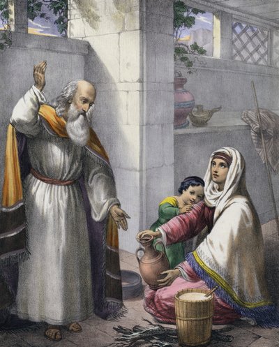Élie et la veuve de Zarephath - Siegfried Detler Bendixen