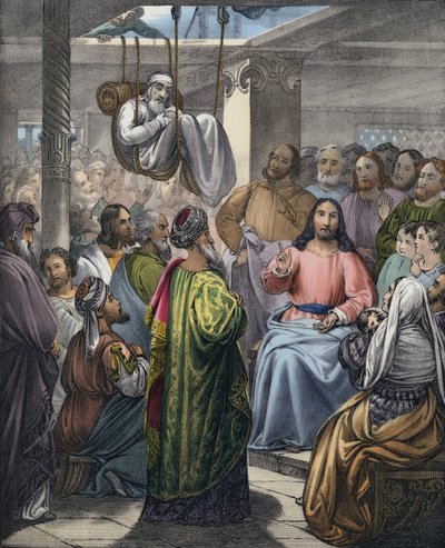Le paralytique amené à Christ par ses amis - Siegfried Detler Bendixen