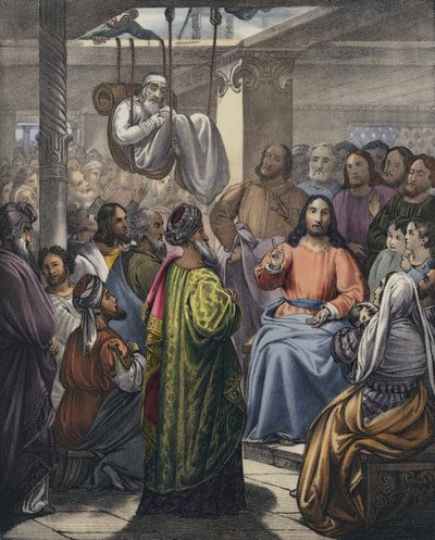 Le paralytique amené à Christ par ses amis - Siegfried Detler Bendixen