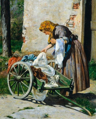 Lavandières près de Florence - Silvestro Lega