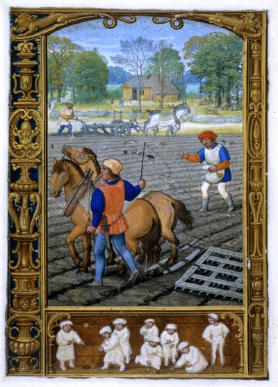 Septembre : Labour et semis, d