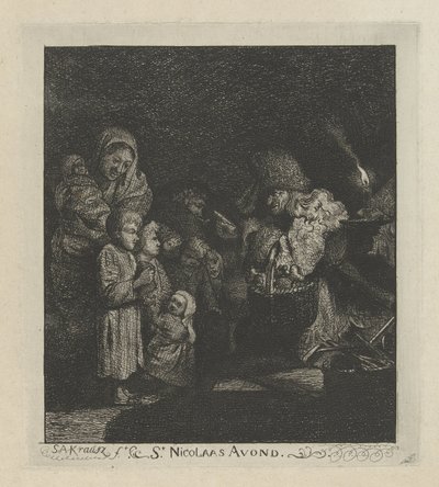 Veille de la Saint-Nicolas (St Nicolaas Avond) - Simon Andreas Krausz