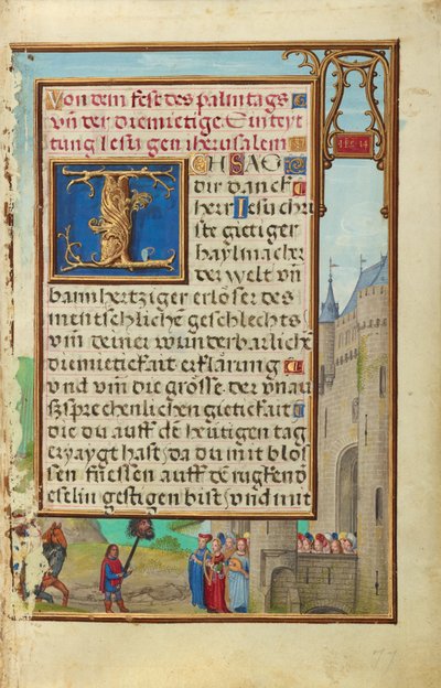 Bordure avec le retour de David et la tête de Goliath - Simon Bening