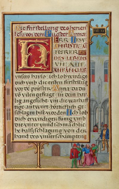 Frontière avec Michée annonçant la mort du roi Achab - Simon Bening