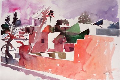 Marrakech 1 (aquarelle sur papier) - Simon Fletcher