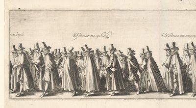 Le cortège funèbre (planche 3), 1615 - Simon Frisius